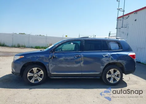 2013 Toyota Highlander Limited V6 z USA, uszkodzony, nr VIN 5TDDK3EH5DS234083